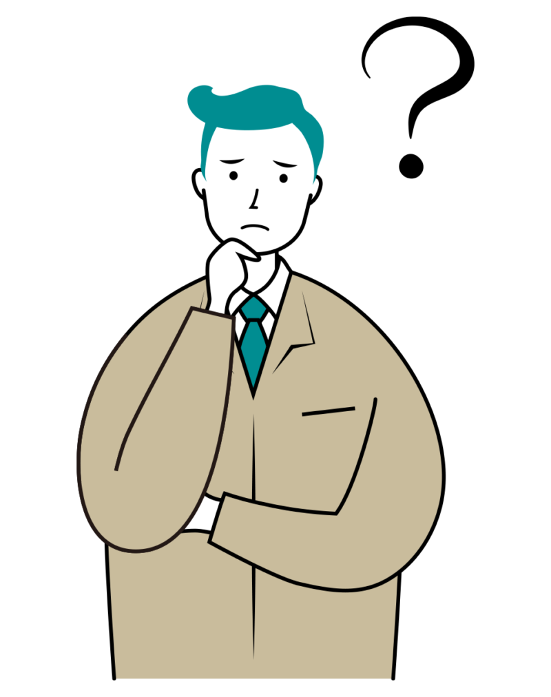 考える表情の建設現場作業員のイラスト01-02