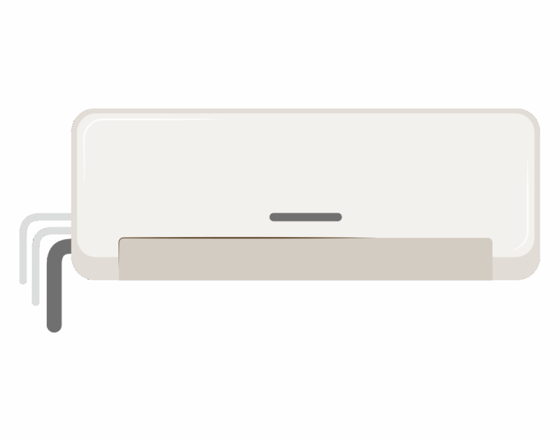 エアコンのイラスト