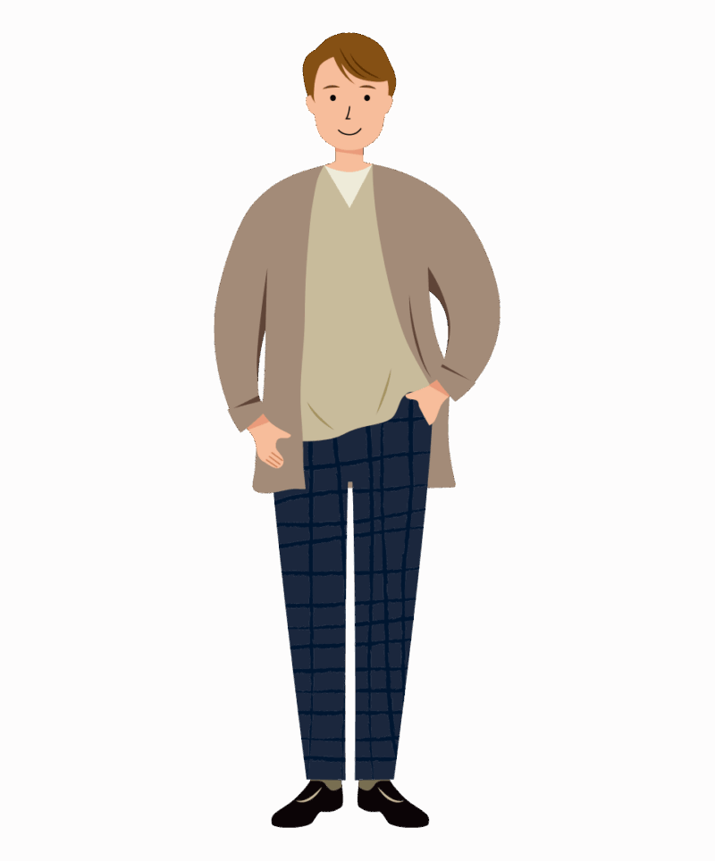 男性のイラスト