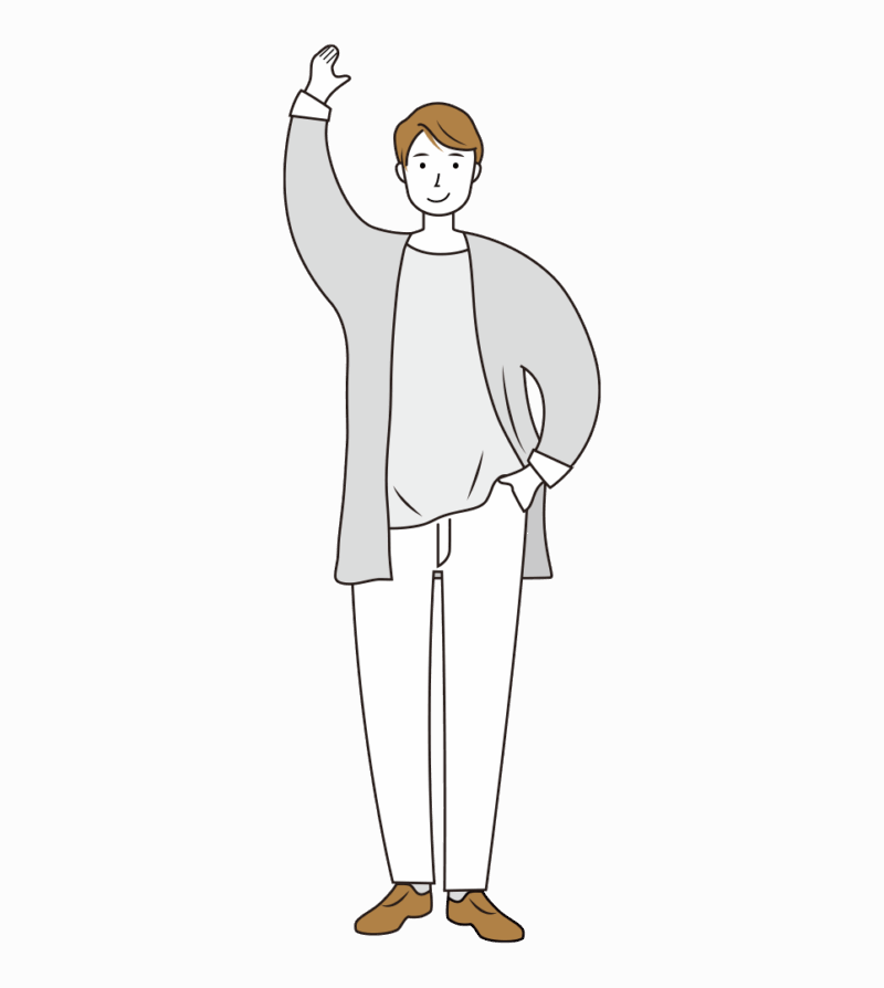 シンプルな男性のイラスト
