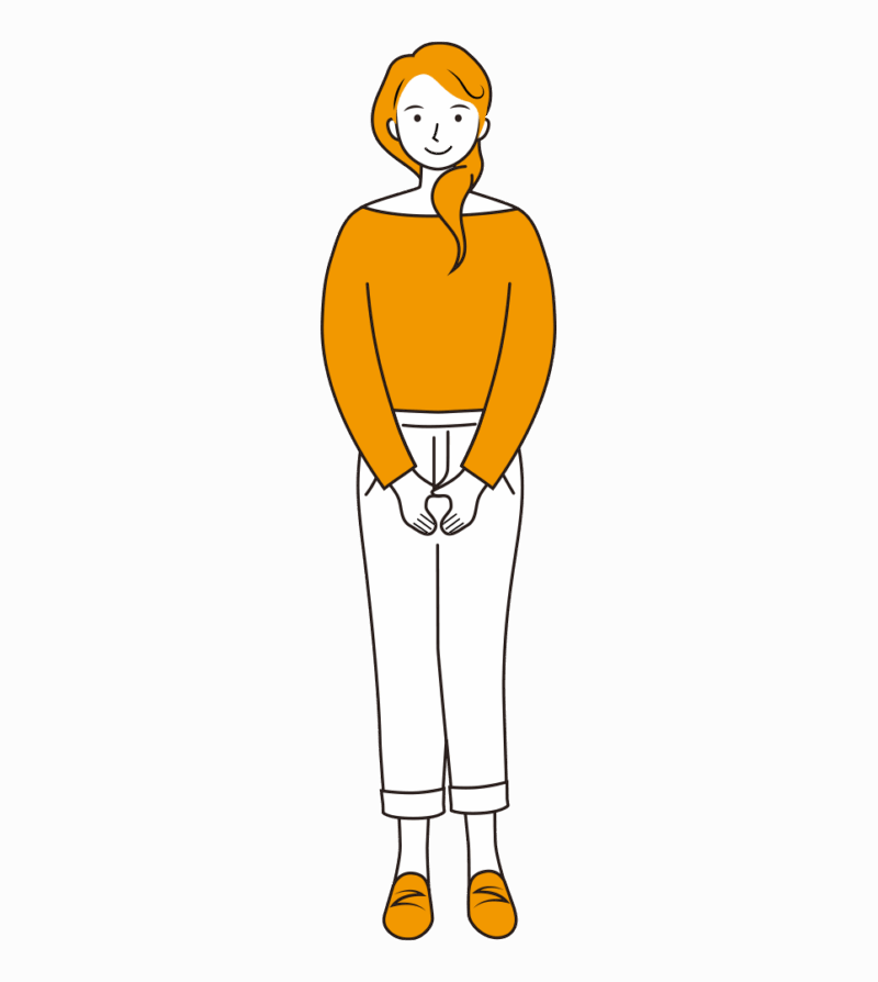 シンプルな女性のイラスト