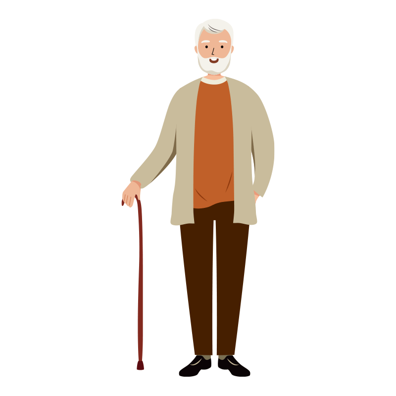 シニア男性イラスト