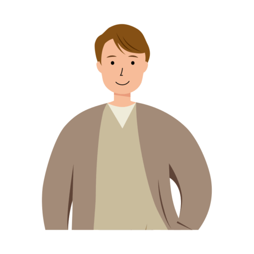 男性のイラスト-上半身