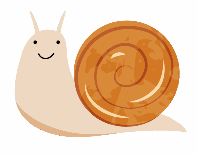 カタツムリのイラスト