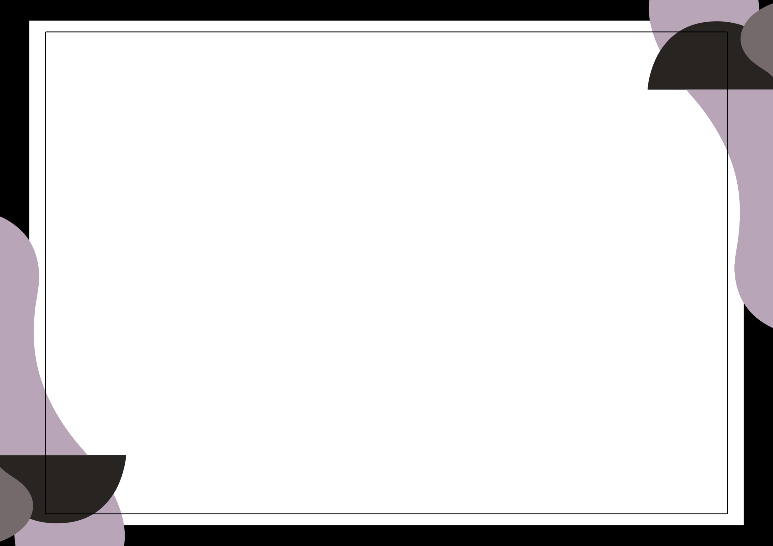 モダン黒枠デザイン背景素材-A4背景