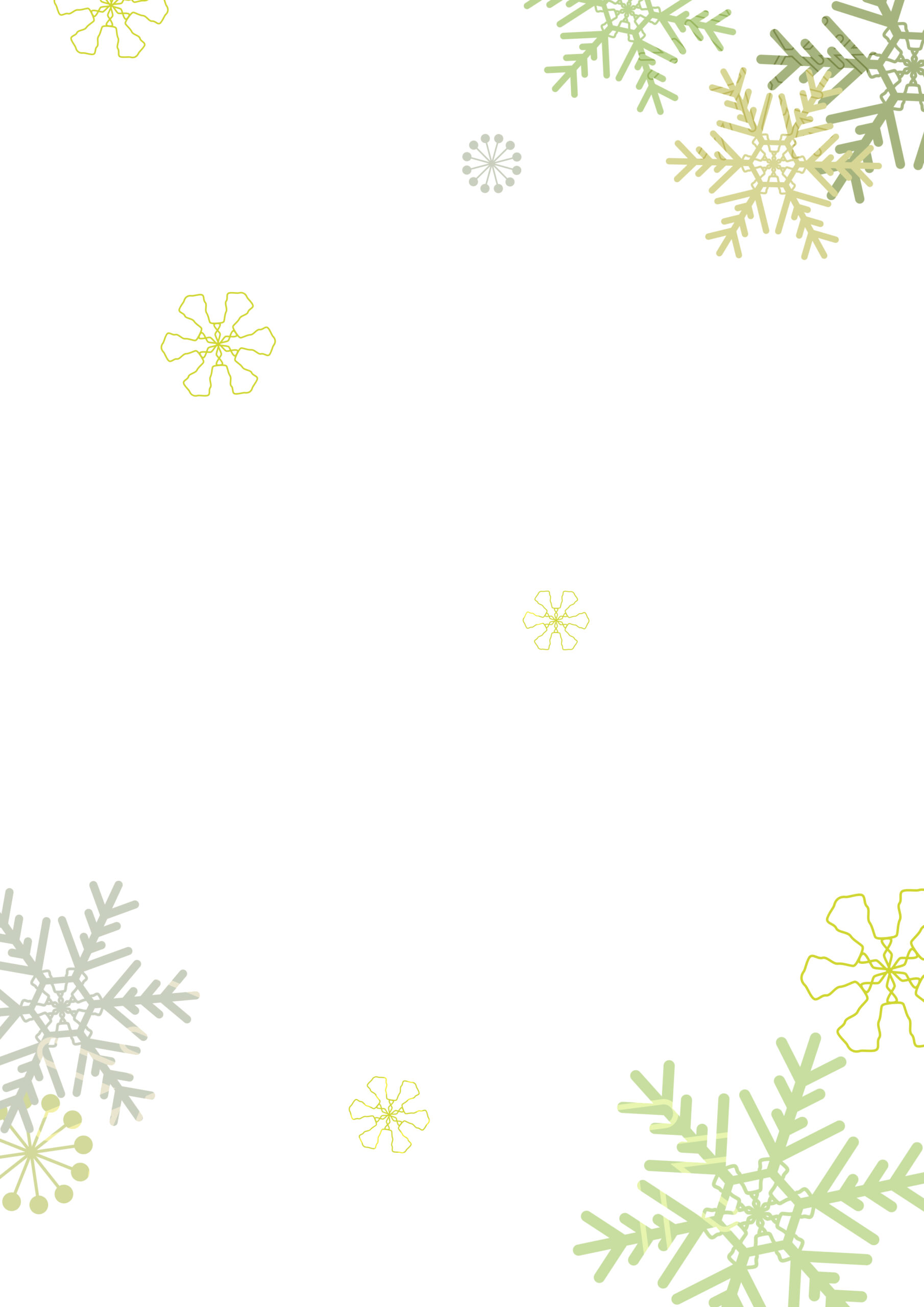 雪の結晶の背景素材-A4背景