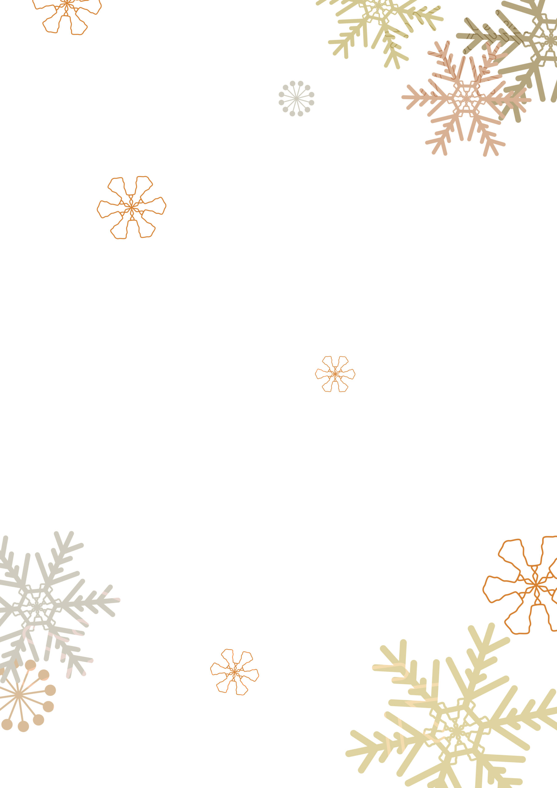 雪の結晶の背景素材-A4背景