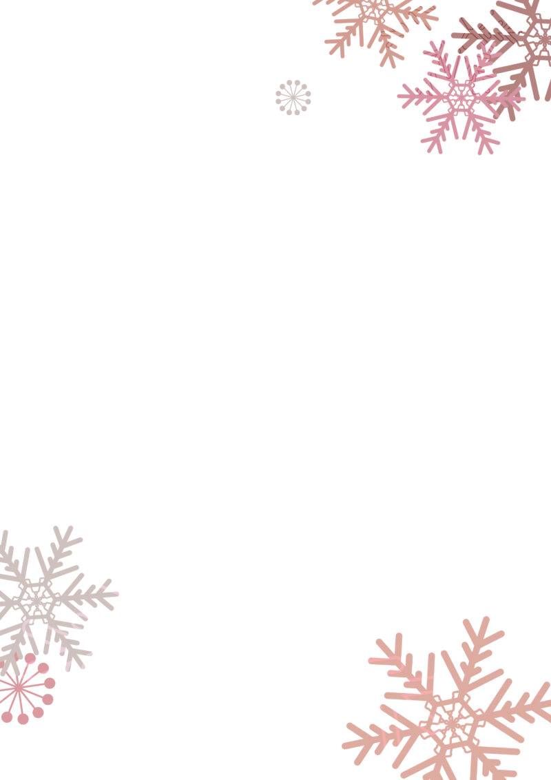 雪の結晶の背景素材-A4背景