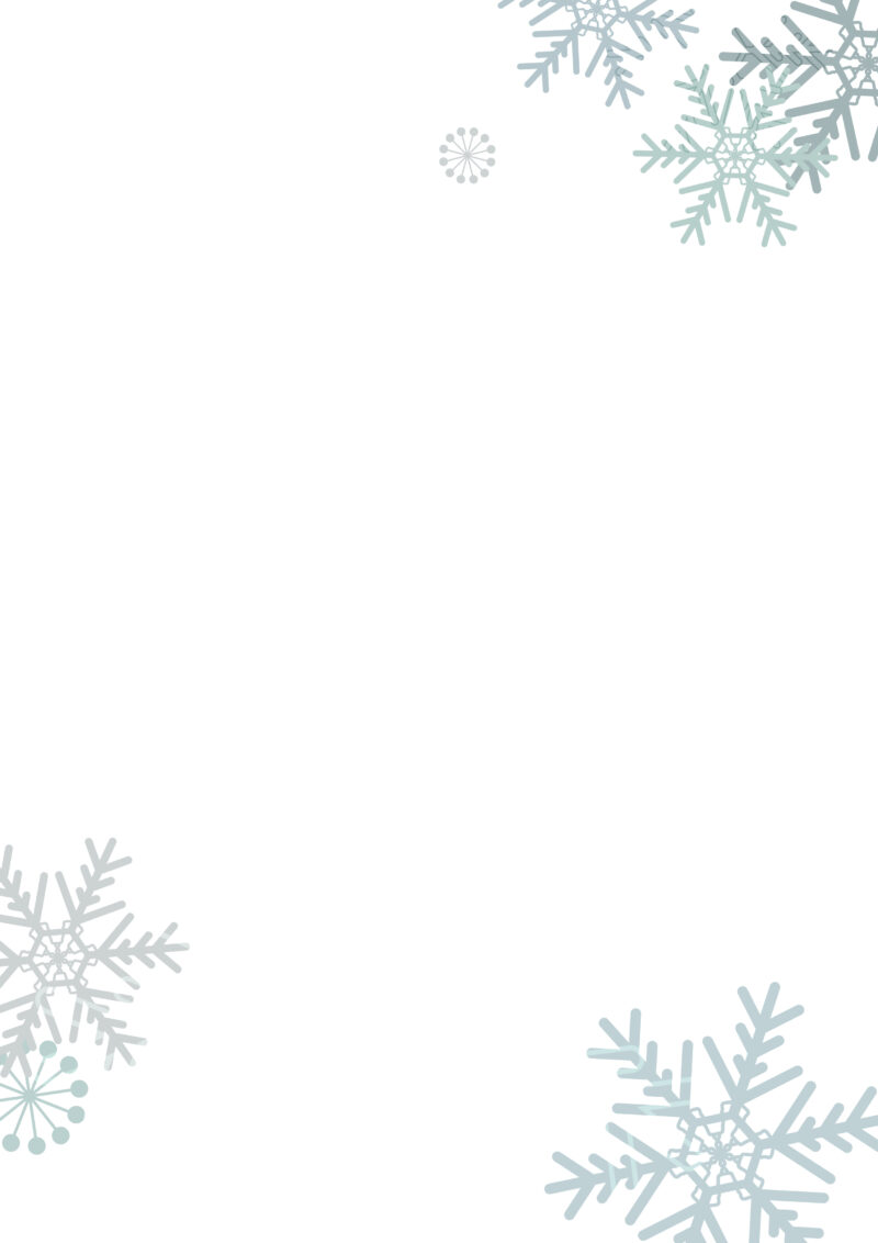 雪の結晶の背景素材-A4背景