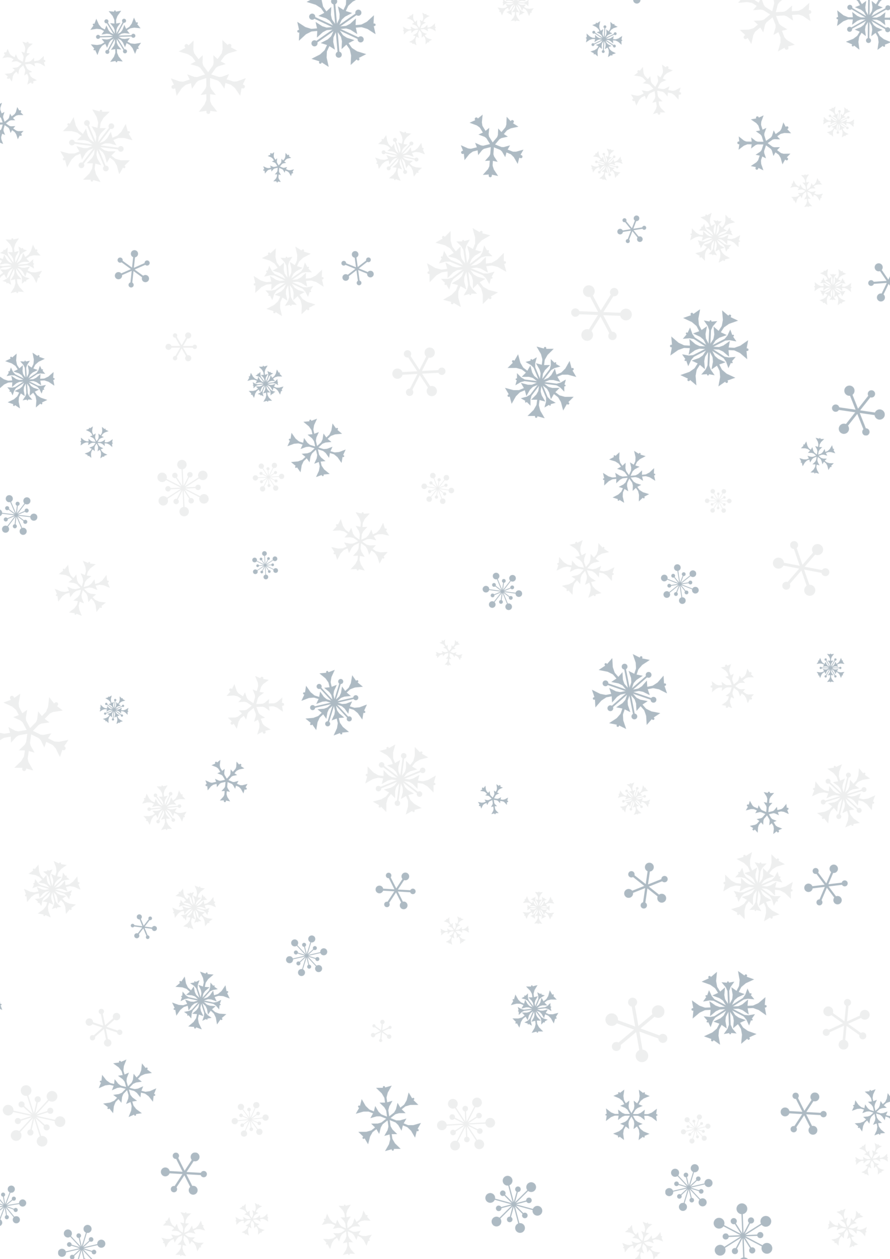 A4背景縦-ランダムな雪の結晶-01