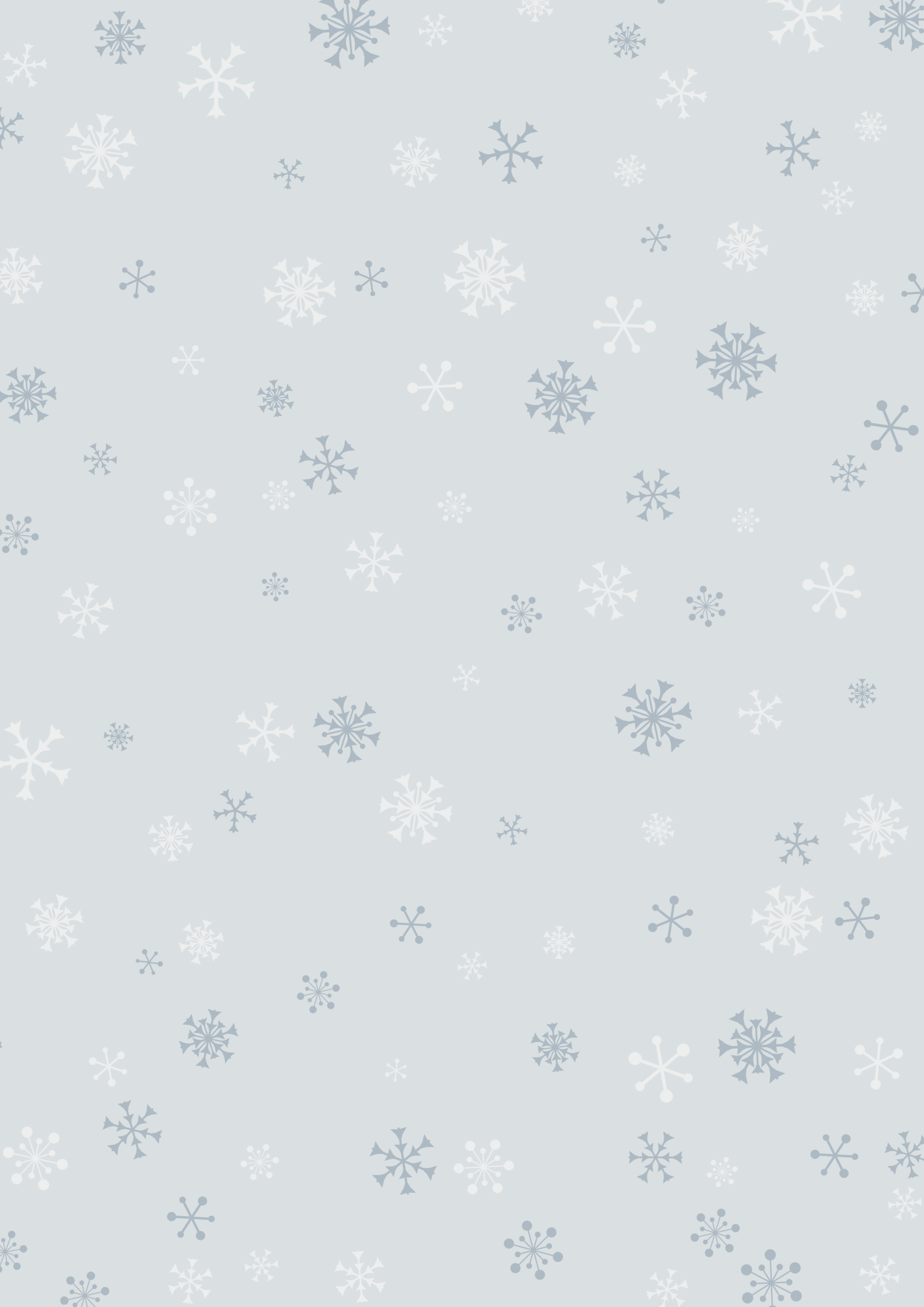 A4背景縦-ランダムな雪の結晶-02