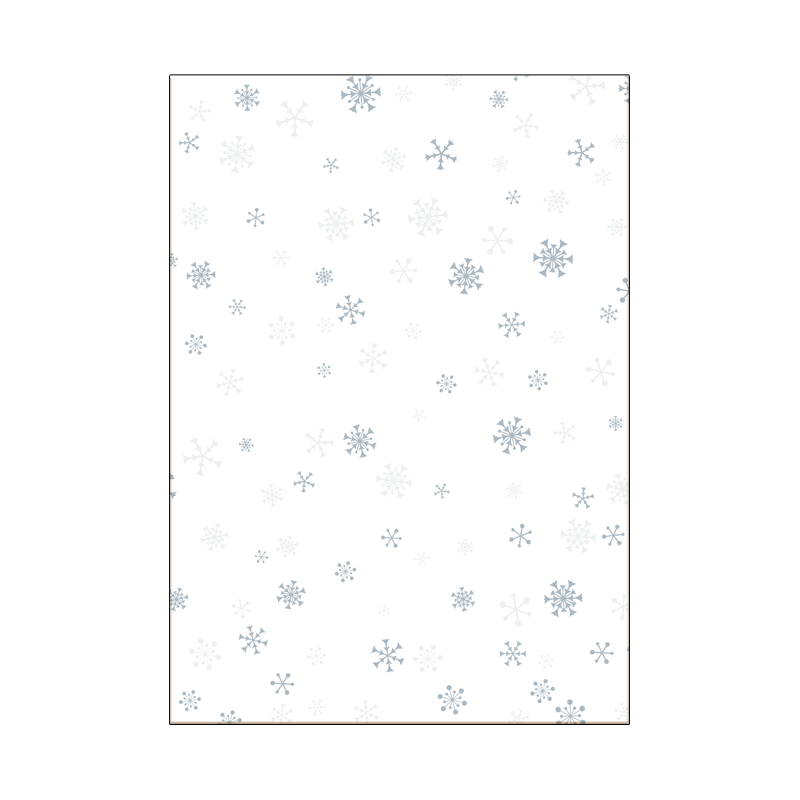 A4背景縦-ランダムな雪の結晶