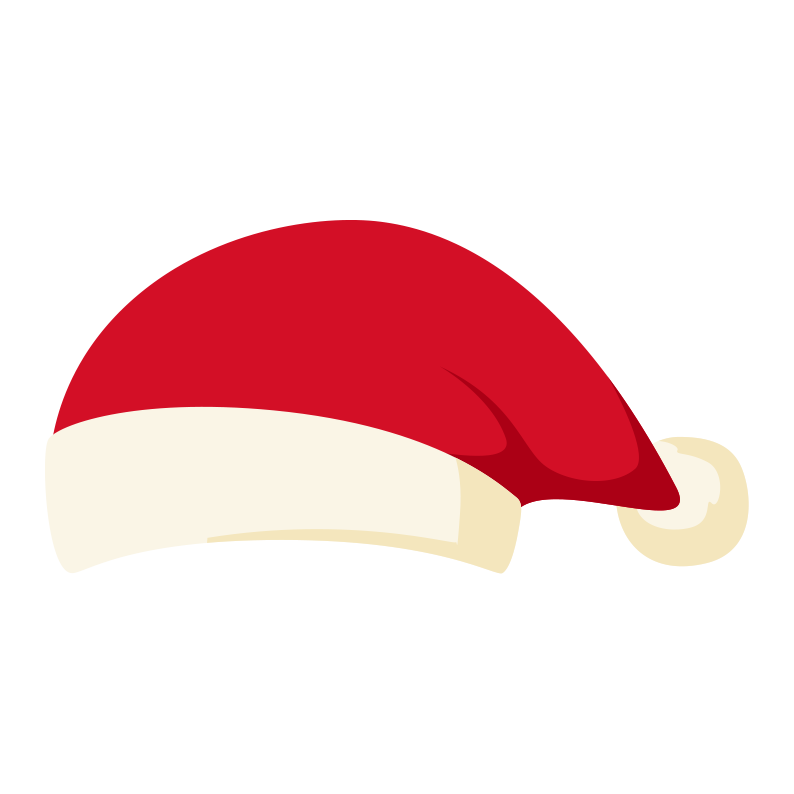 サンタクロースの帽子のイラスト