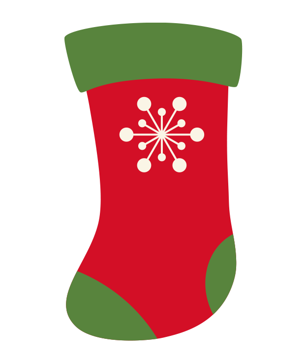 クリスマス靴下のイラスト-07