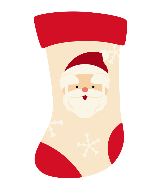 クリスマス靴下のイラスト-09