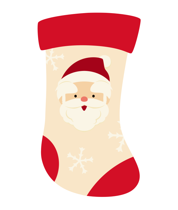 クリスマス靴下のイラスト-10