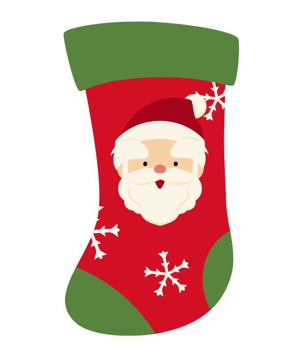 クリスマス靴下のイラスト-11