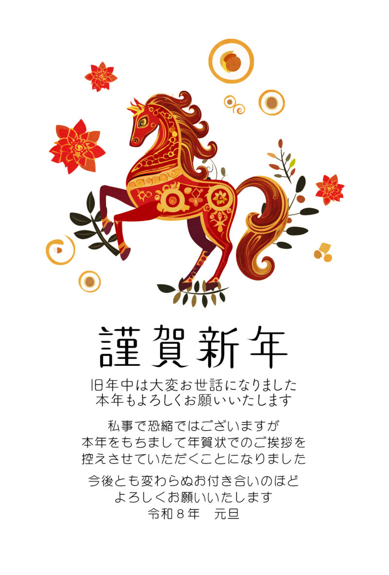 年賀状じまいデザインテンプレート無料素材-11