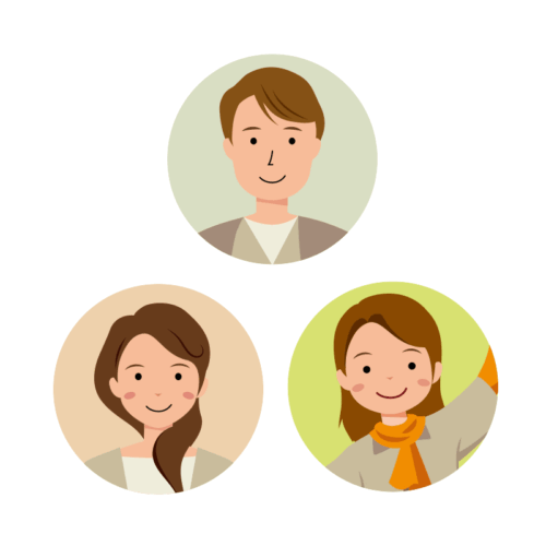 家族のアイコンイラスト