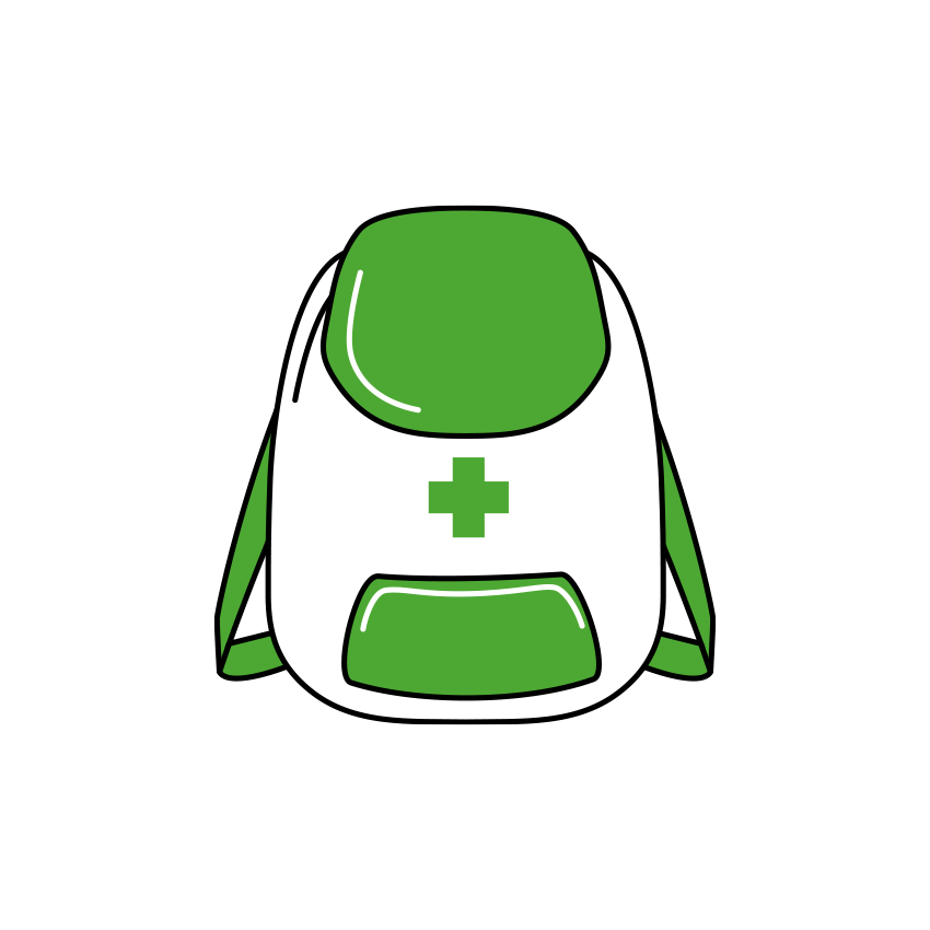 防災リックのイラスト