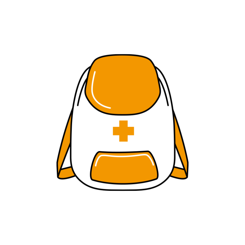 防災リックのイラスト