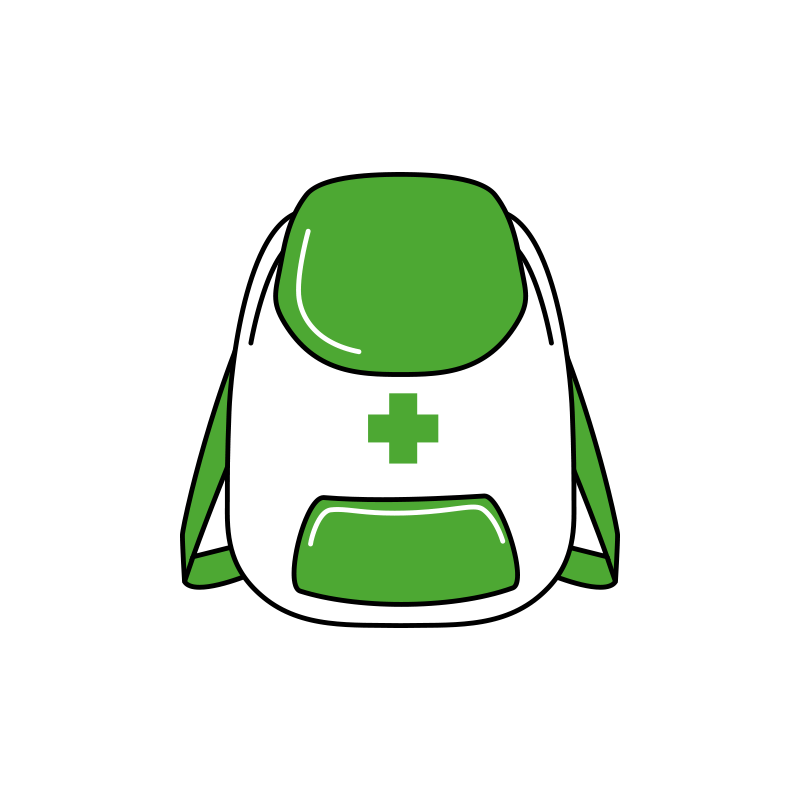 防災リックのイラスト