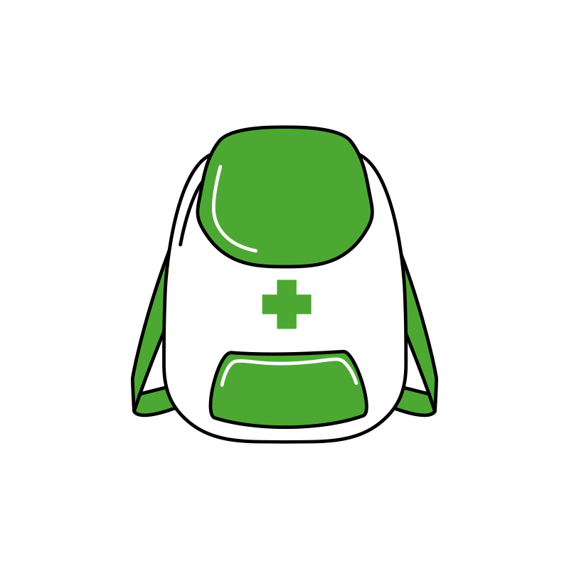 防災リックのイラスト