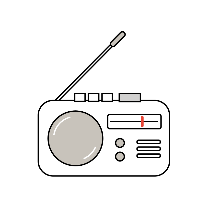 ラジオのイラスト