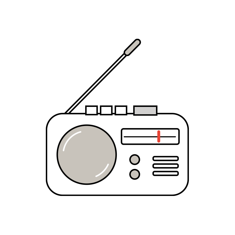 ラジオのイラスト