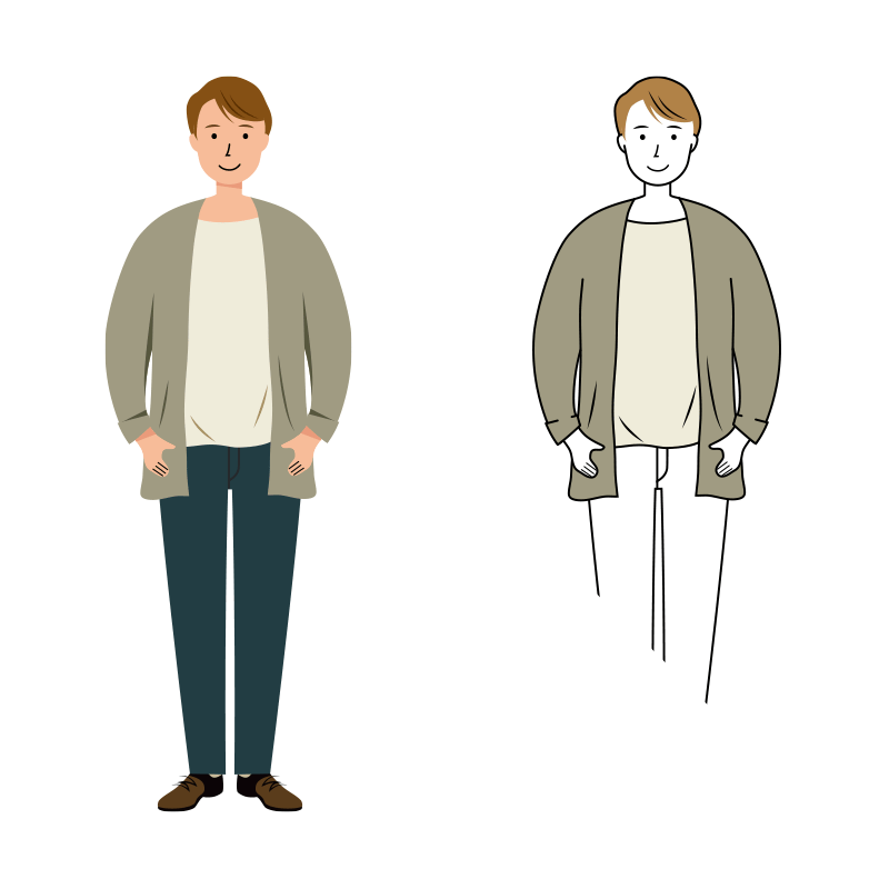 人物 男性のイラスト
