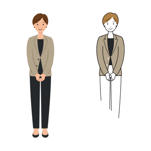 ビジネスのイラスト-女性