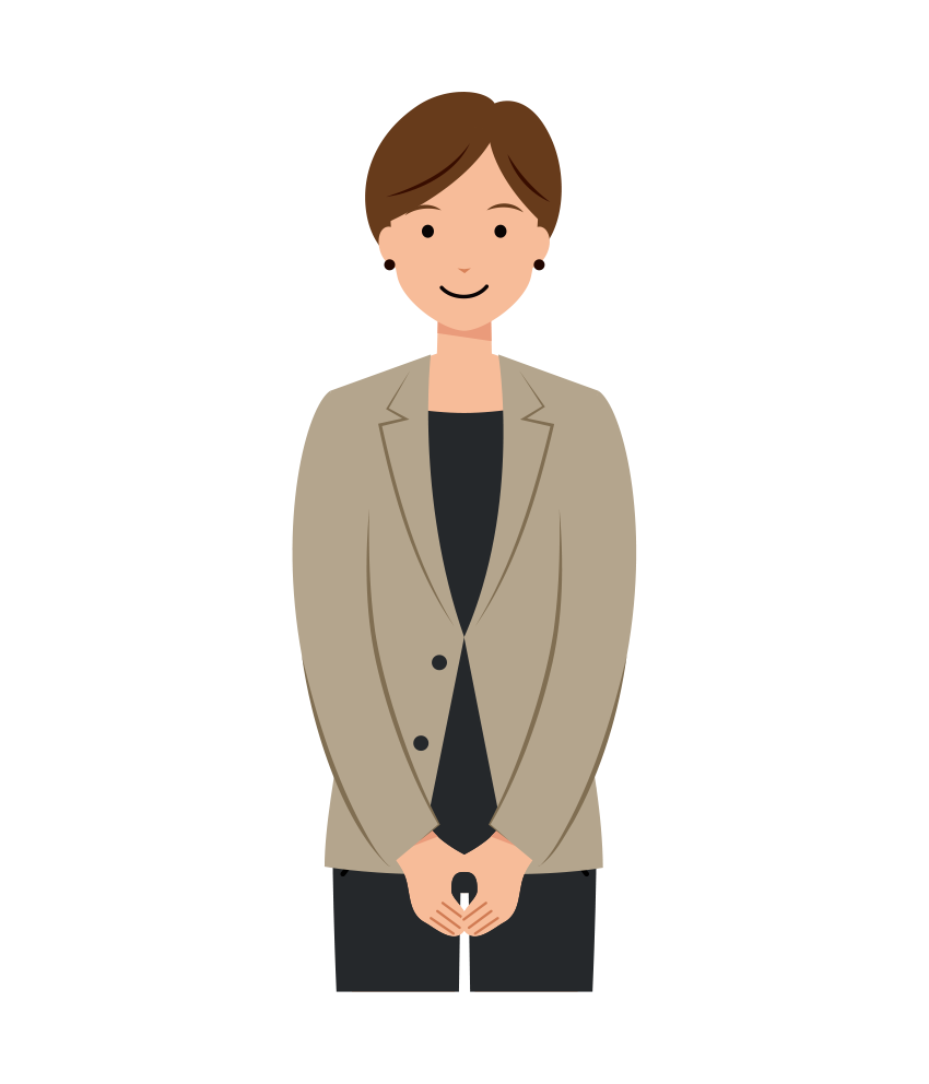 ビジネスのイラスト-女性上半身