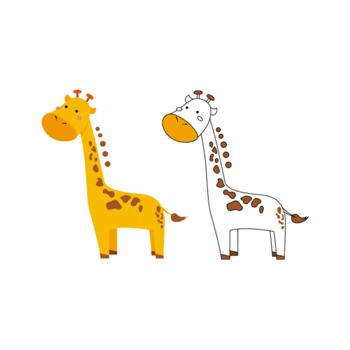 キリンのイラスト