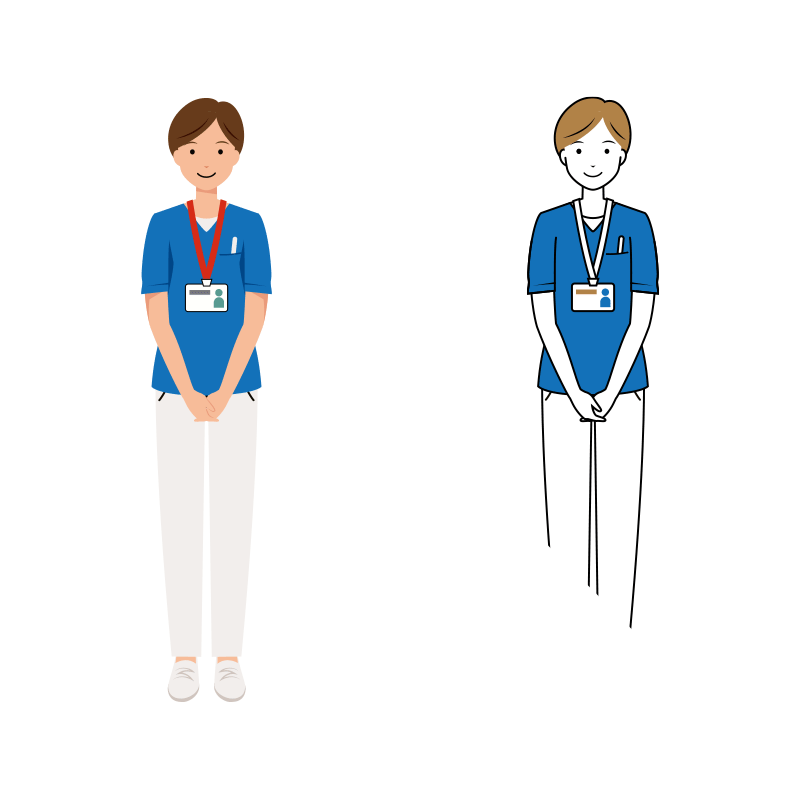 看護師 イラスト - 医療・福祉・スクラブ・女性