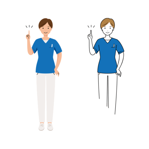 看護師 イラスト - 医療・福祉・アドバイス・スクラブ・女性