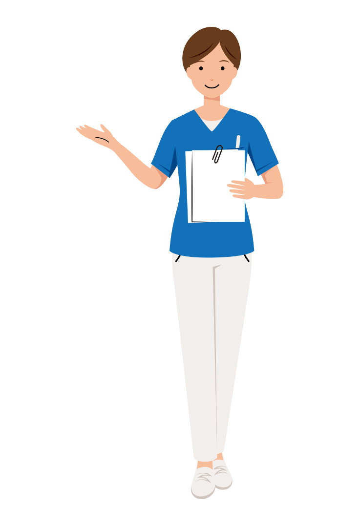 看護師 イラスト - 医療・福祉・カルテ・案内・スクラブ・女性