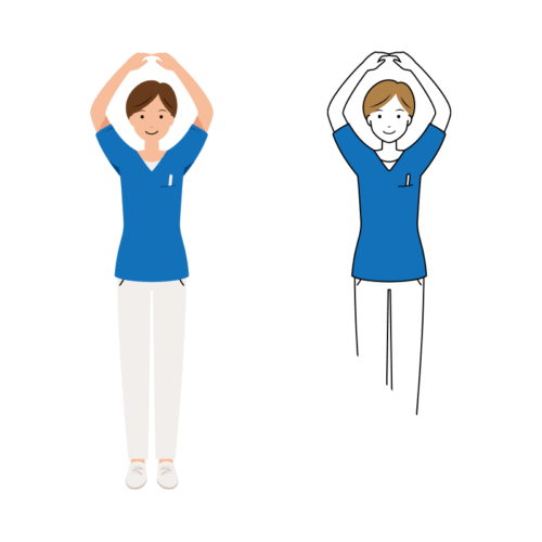 看護師 イラスト - 医療・福祉・OKサイン・ポーズ・スクラブ・女性