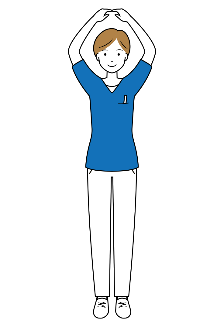 看護師 イラスト - 医療・福祉・OKサイン・ポーズ・スクラブ・女性