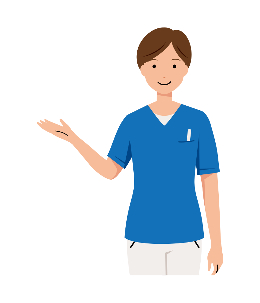 看護師 イラスト - 医療・福祉・案内・スクラブ・女性・上半身