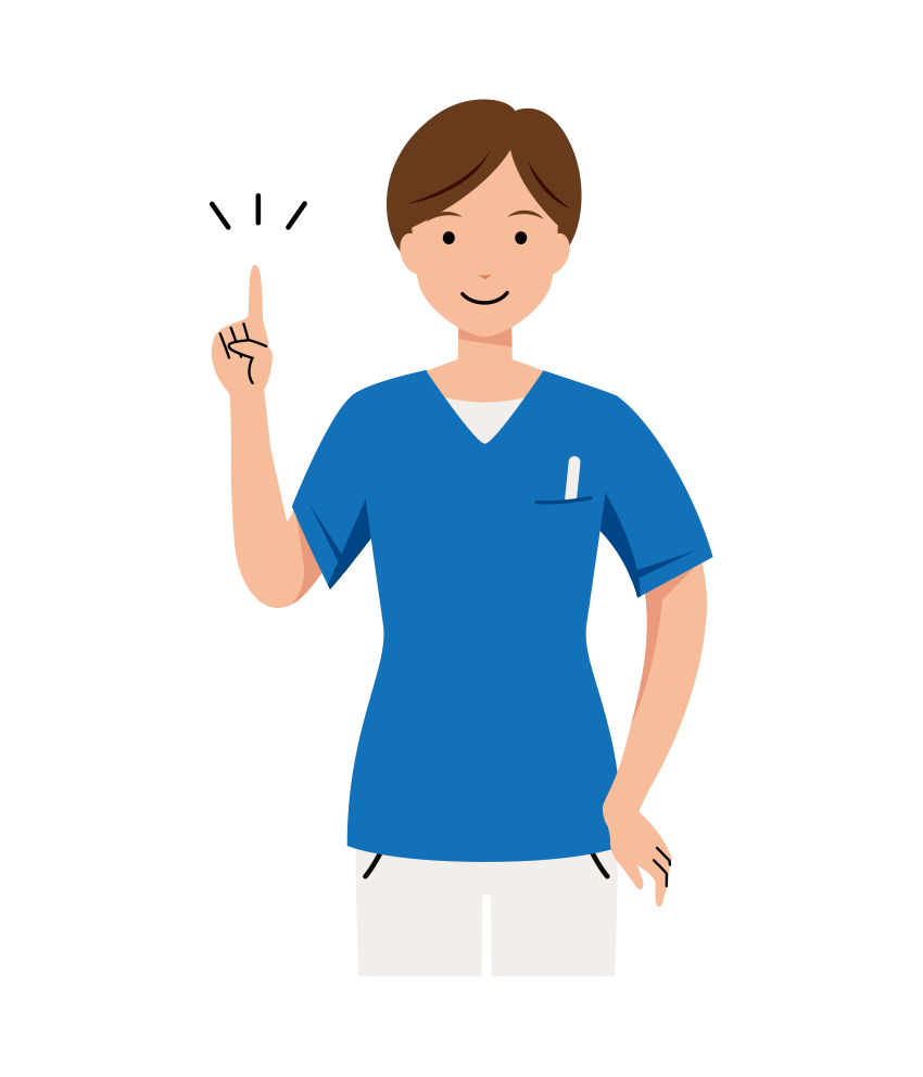 看護師 イラスト - 医療・福祉・アドバイス・スクラブ・女性・上半身