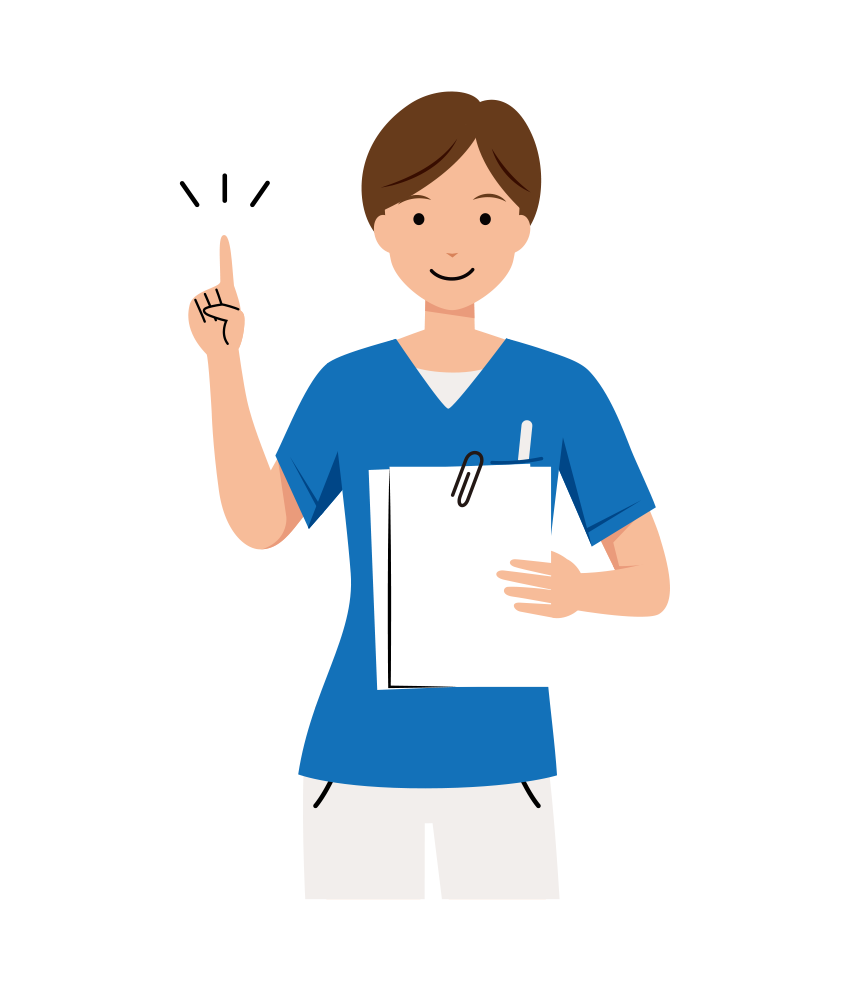 看護師 イラスト - 医療・福祉・説明・スクラブ・女性・上半身