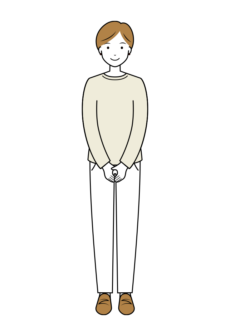 ショートヘアの女性のイラスト