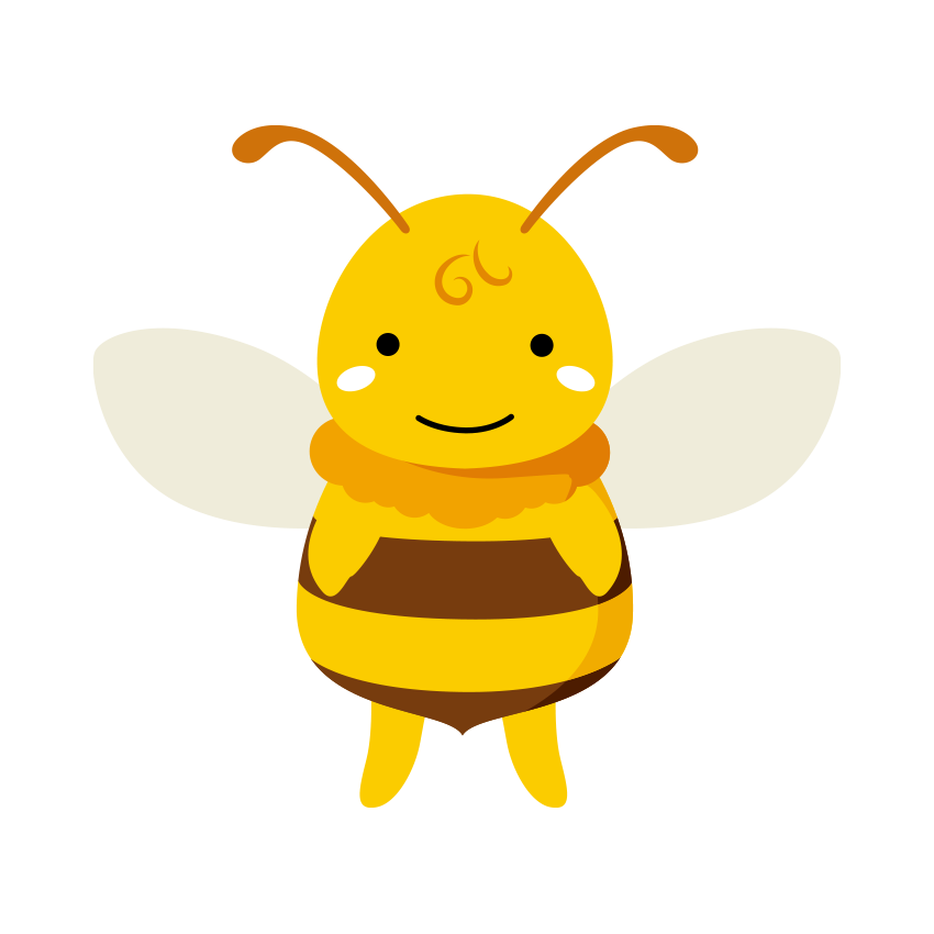 かわいいハチのイラスト