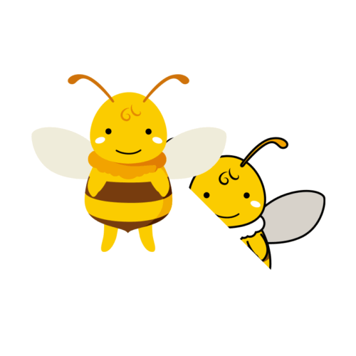 かわいいハチのイラスト