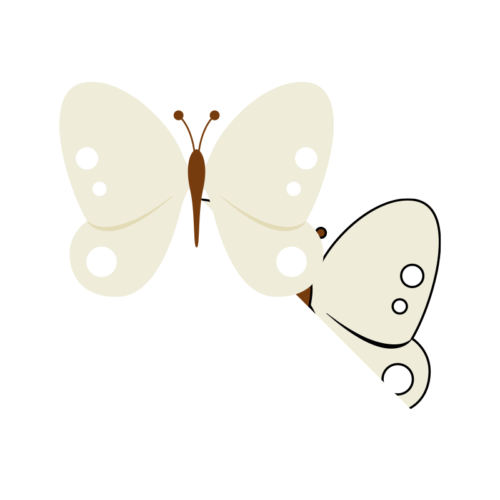 モンシロチョウのイラスト