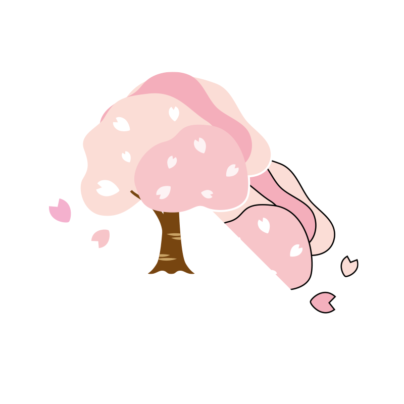 桜の木のイラスト-03