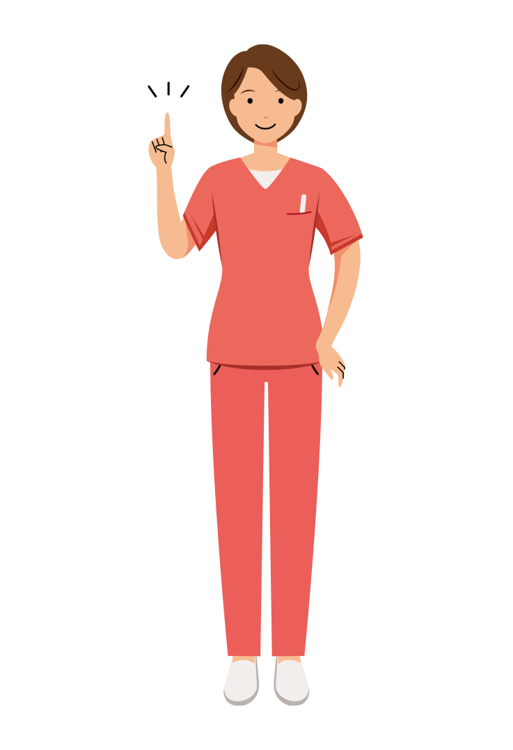 歯科衛生士 イラスト - 看護師・女性・ピンクスクラブ・アドバイス