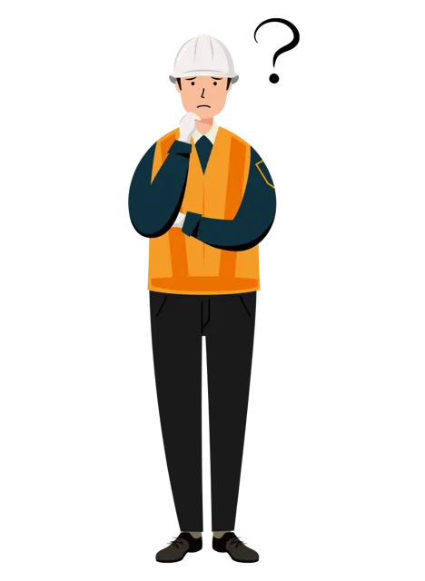 交通誘導員 イラスト | 無料・男性・全身[TCMC008-01-C] | イラストれいと