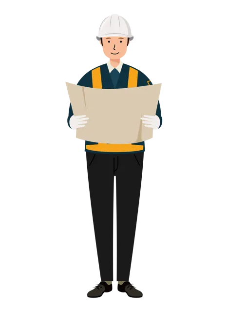 交通誘導員 イラスト | 無料・男性・全身[TCMNC006-01-NC] | イラストれいと