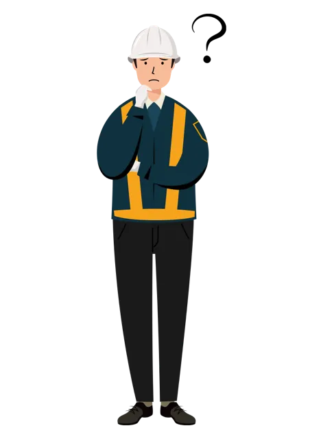 交通誘導員 イラスト | 無料・男性・全身[TCMNC008-01-NC] | イラストれいと